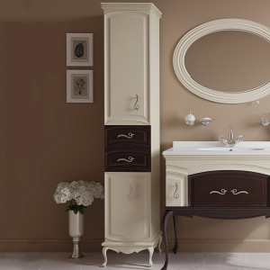 Шкаф-пенал Misty Флоренция 35 L бежево-коричневый