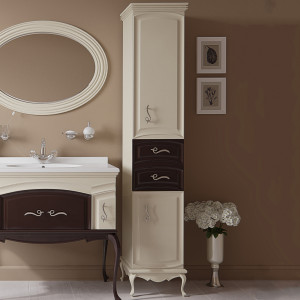 Шкаф-пенал Misty Флоренция 35 R бежево-коричневый