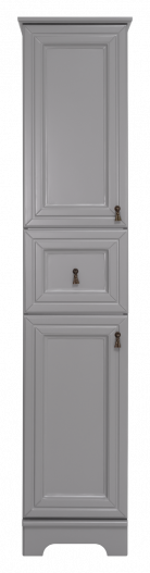 Шкаф-пенал Misty Лувр 35 левый серый