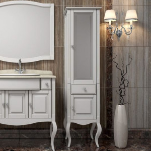 Шкаф-пенал Opadiris Лаура 45 R белый матовый