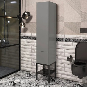 Шкаф-пенал Opadiris Треви 35 L серый