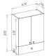 Шкаф Bellezza Лилия 60 1 ящик белый — рис. 2
