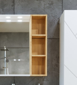 Шкаф Бриклаер Кристалл 20 открытый дуб бунратти