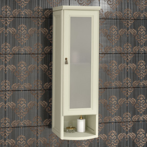 Шкаф Opadiris Клио 30 R, слоновая кость, матовое стекло