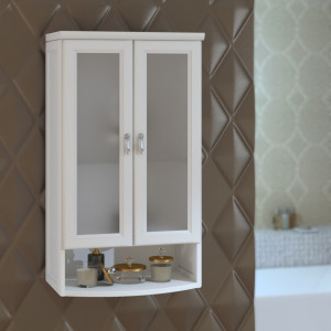 Шкаф Opadiris Клио 60 белый, матовое стекло