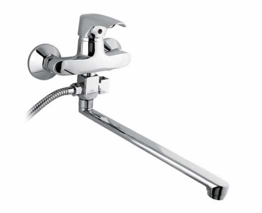 Смеситель для ванны с душем, с длинным изливом Timo Uta 0095Y-L chrome