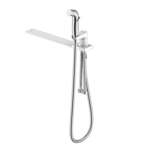 Смеситель Lemark Solo LM7170CW с гигиеническим душем устанавливаемый на унитаз