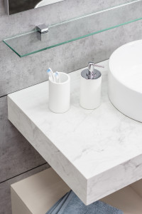 Столешница Velvex Unit 190 белый мрамор