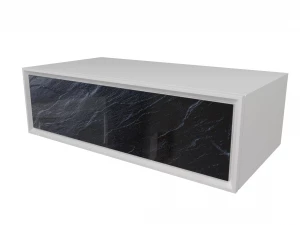 Тумба без раковины Marka One Milacco 100 1 ящик Black stone низ