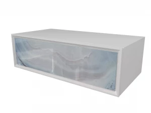 Тумба без раковины Marka One Milacco 100 1 ящик Blue marble низ