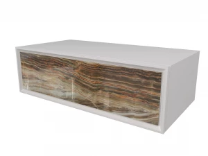 Тумба без раковины Marka One Milacco 100 1 ящик Onyx низ