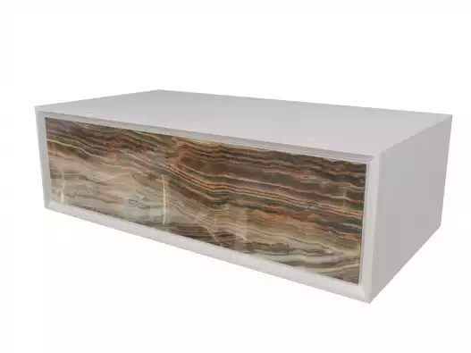 Тумба без раковины Marka One Milacco 100 1 ящик Onyx низ