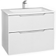 Тумба c раковиной Jorno Slide 75 подвесная белая — рис. 1