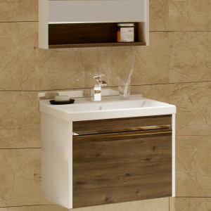 Тумба для комплекта Акватон Капри 60 таксония темная, подвесная