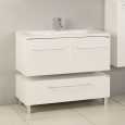 Тумба для комплекта Акватон Мадрид 100 белая с 2 ящиками