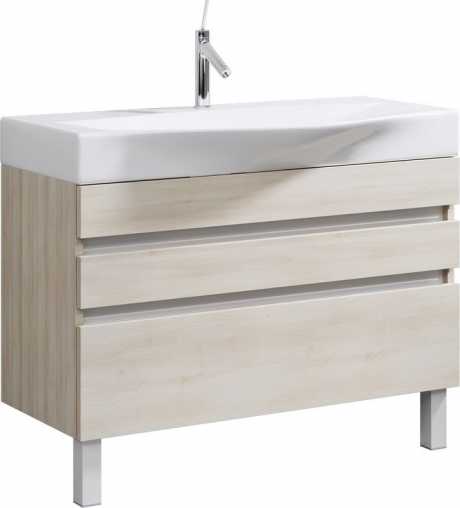 Тумба для комплекта Aqwella 5 stars Бергамо 100 напольная, акация