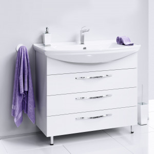 Тумба для комплекта Aqwella Аллегро 105 с 3 ящиками