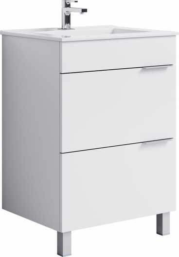 Тумба для комплекта Aqwella Бриг 60 напольная, белая