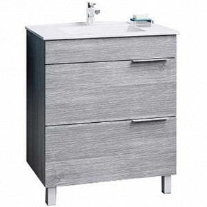 Тумба для комплекта Aqwella Бриг 75 напольная,седой дуб