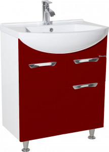 Тумба для комплекта Bellezza Альфа 65 красная с ящиком