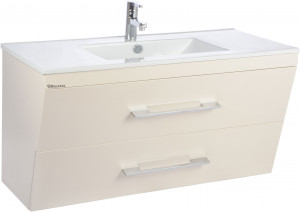 Тумба с раковиной Bellezza Берта подвесная 90 бежевая