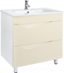 Тумба с раковиной Bellezza Эйфория 85 бежевая