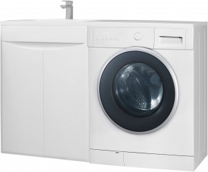 Тумба для комплекта Bellezza Олиссия 120 белая, под стиральную машину