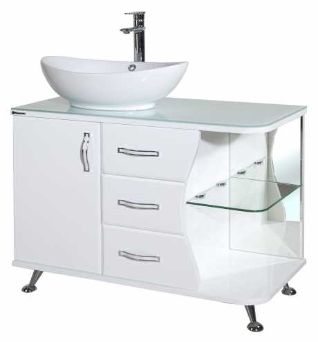 Тумба для комплекта Bellezza Рио 90 L белая