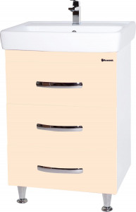 Тумба для комплекта Bellezza Рокко 60 бежевая напольная 3 ящика