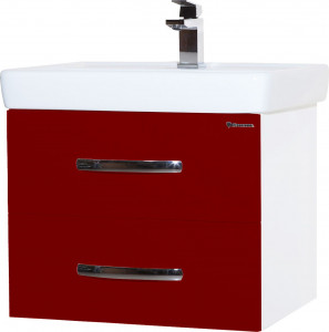 Тумба для комплекта Bellezza Рокко 70 подвесная красная 2 ящика