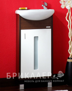 Тумба для комплекта Бриклаер Бали 40 венге, белый глянец R эмаль