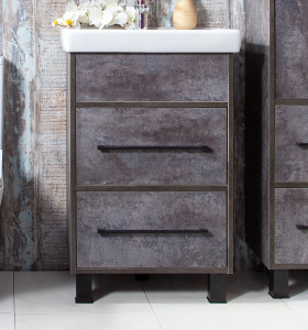 Тумба с раковиной Бриклаер Чили 55 цемент