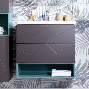 Тумба для комплекта Бриклаер Кристалл 70 с нишей