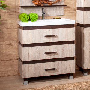 Тумба для комплекта Бриклаер Техас 80 дуб кантри, венге