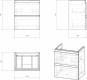 Тумба с раковиной Cersanit Moduo slim 50 — рис. 4