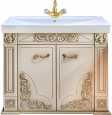 Тумба для комплекта Misty Барокко 100 бежевая, патина