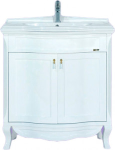 Тумба для комплекта Misty Дайна 85 белая эмаль