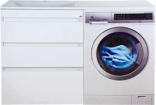 Тумба Misty Фостер 70 напольная, 3 ящика с раковиной под стиральную машину 130 L