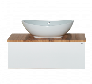 Тумба с раковиной Misty Ива 80 1 ящик комбинированная