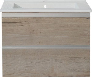 Тумба для комплекта Misty Кантри 75 дуб галифакс белый