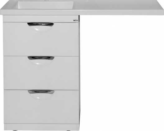 Тумба для комплекта Misty Куба 50 белая под стиральную машину