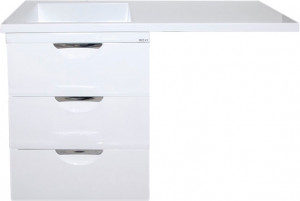 Тумба для комплекта Misty Куба 60 белая под стиральную машину