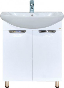 Тумба для комплекта Misty Лаванда 70 белая эмаль, прямая