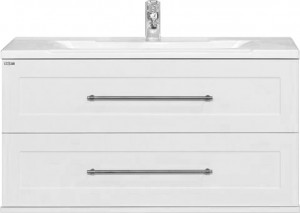 Тумба для комплекта Misty Марта 100 подвесная белая фактурная