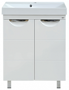 Тумба для комплекта Misty Петра 65 белая эмаль