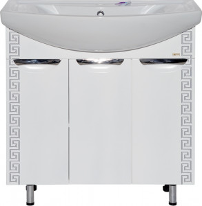 Тумба для комплекта Misty Престиж 80 серебряная патина