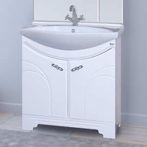 Тумба для комплекта Misty Сицилия 85 белая эмаль