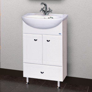 Тумба для комплекта Misty Уют 50 с нижним ящиком белая