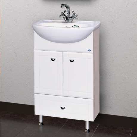 Тумба для комплекта Misty Уют 50 с нижним ящиком белая