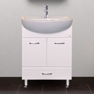 Тумба для комплекта Misty Уют 60 с нижним ящиком белая